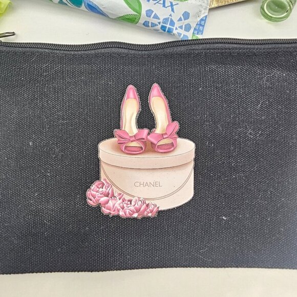 Canvas Toiletry/Makeup Bag, Feminine Pouch, Travel Bag - New - - Picture 4 of 9